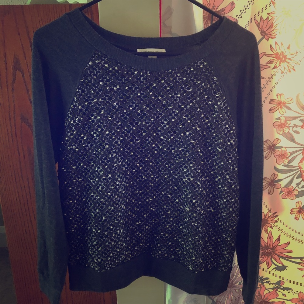 Grey Patterned Sweater